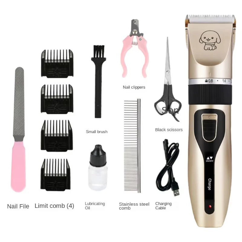 USB Rechargeable Pet Hair Clipper for Dogs & Cats