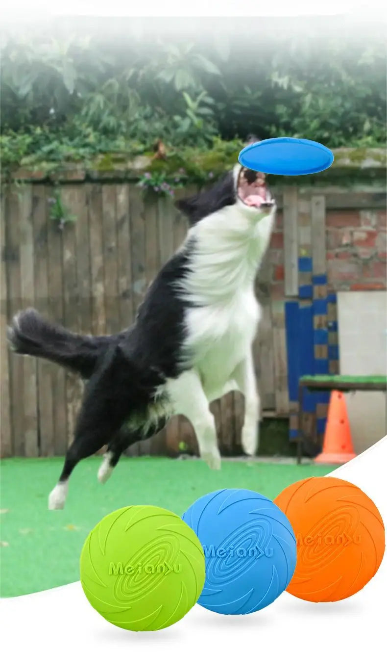 OUZEY Bite-Resistant Dog Flying Disc Toy