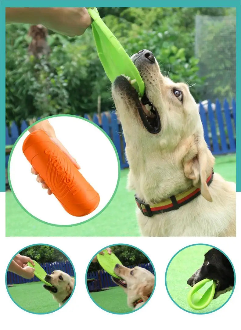 OUZEY Bite-Resistant Dog Flying Disc Toy