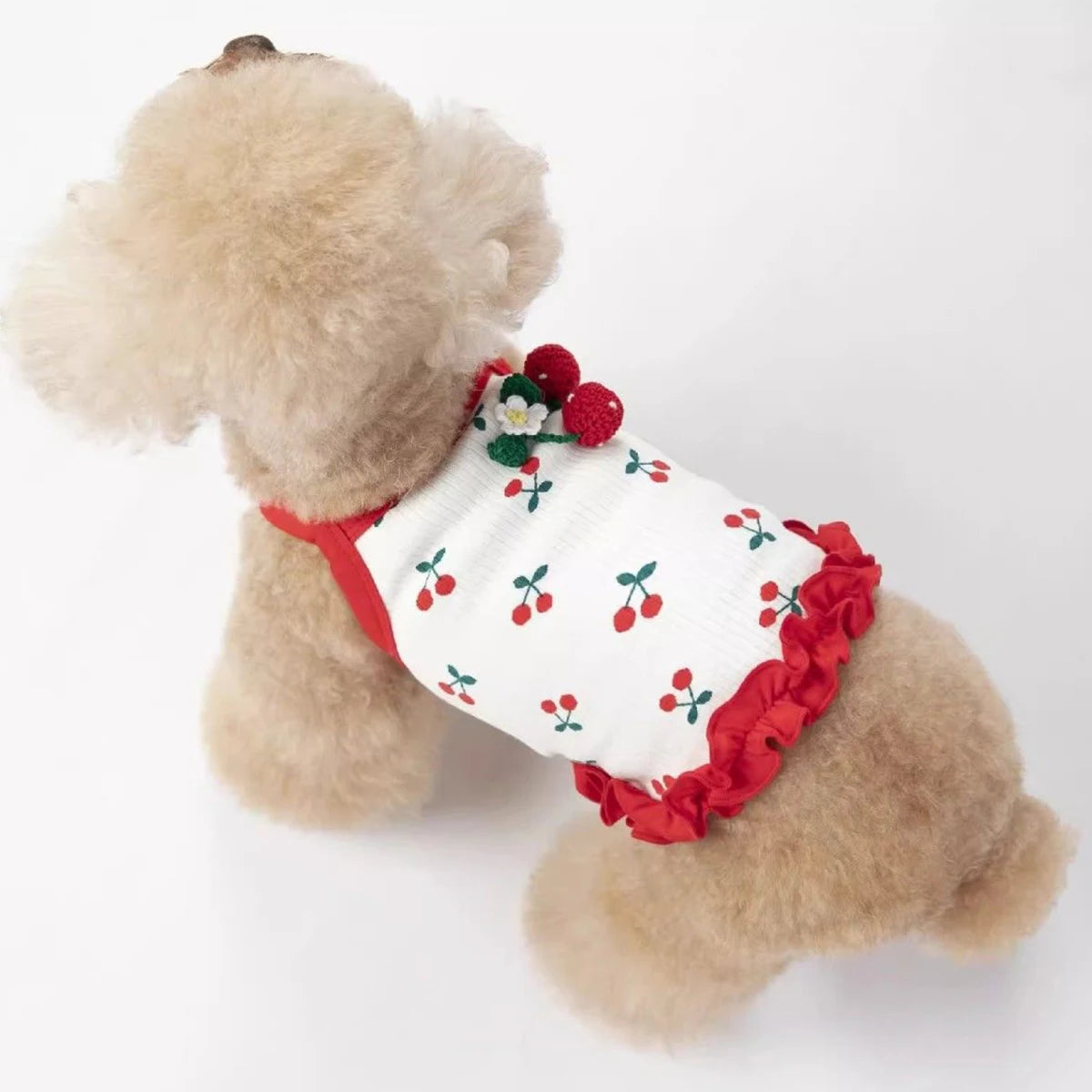 Cute Cherry Dog & Cat Vest