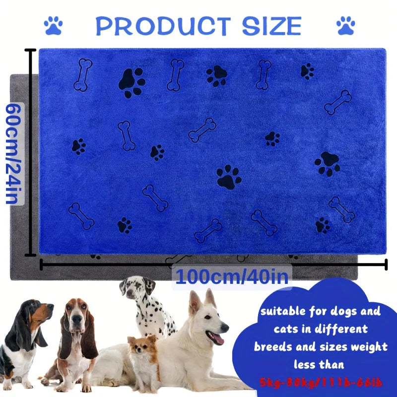 Dog & Cat Quick-Drying Microfiber Towel