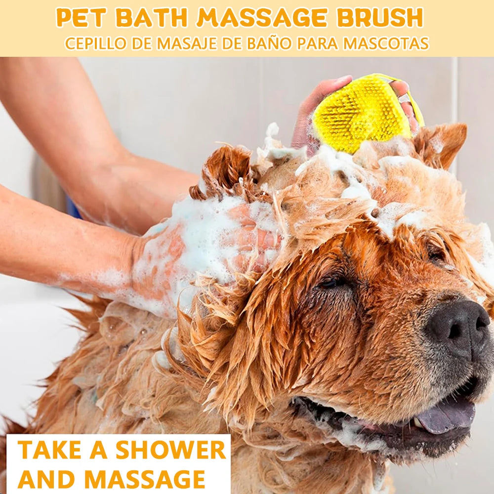Silicone Dog Bath & Shampoo Brush