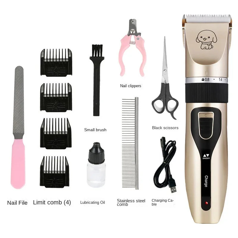 USB Rechargeable Pet Hair Clipper for Dogs & Cats