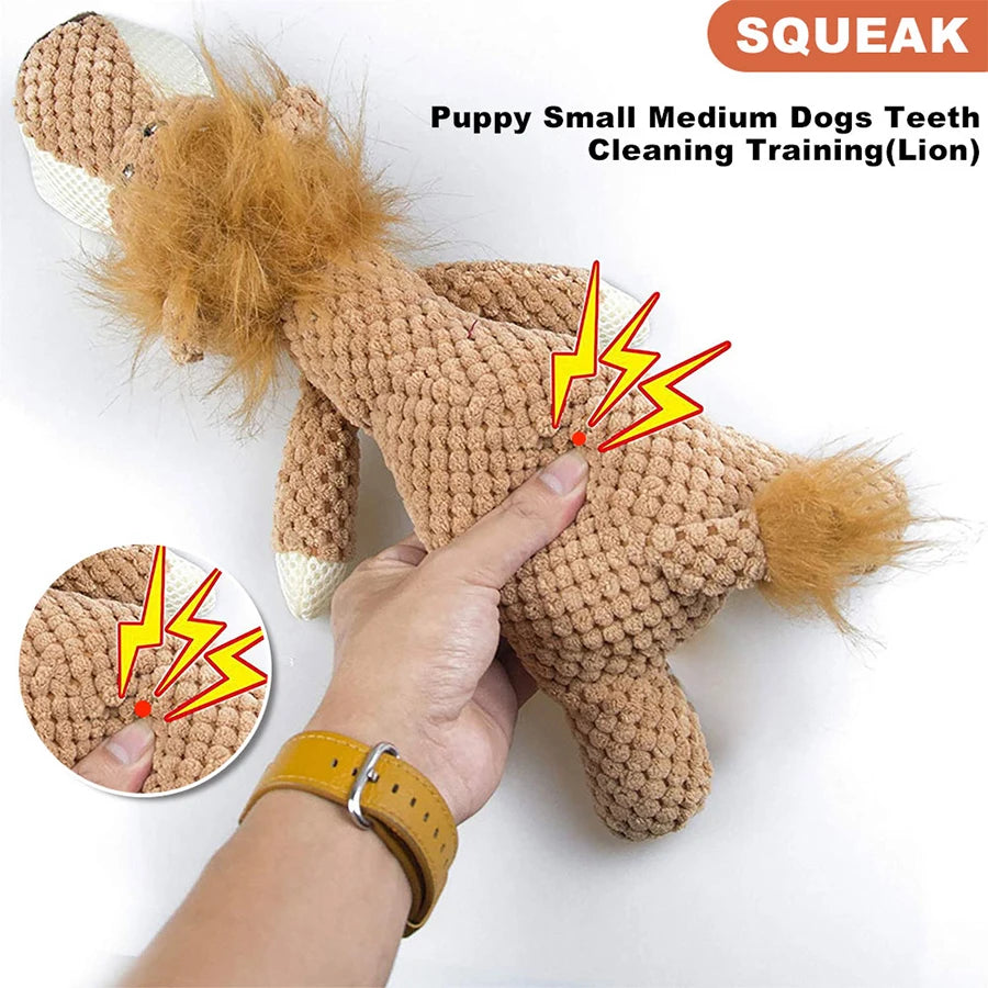 Plush Squeaky Animal Dog Toy