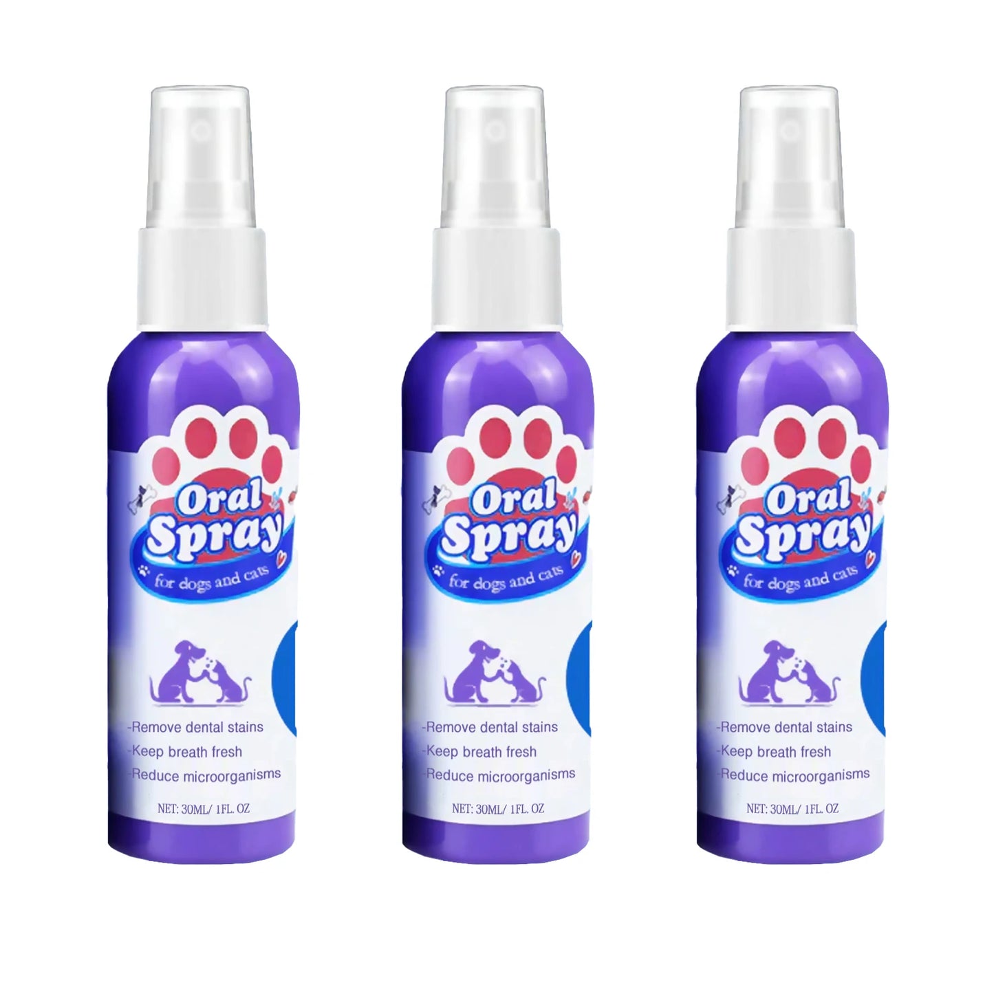 Pet Dental Spray for Dogs & Cats 30ml