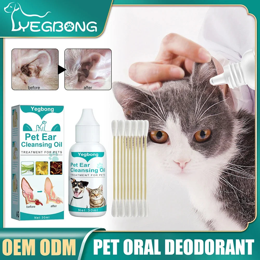 30ml Pet Ear Cleaning Drops for Dogs & Cats
