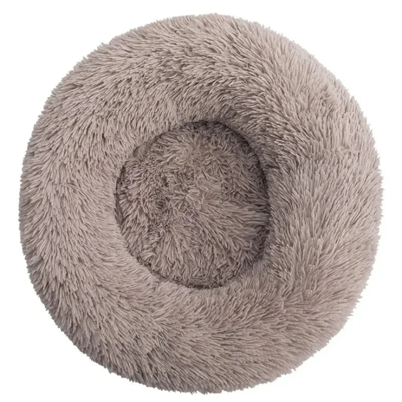 40–90cm Round Pet Bed – Super Soft Plush Dog & Cat Bed