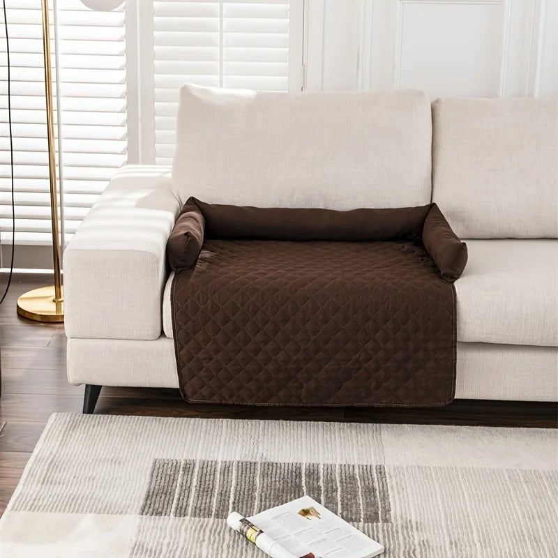 Pet Sofa Bed Couch Protector with Bolster