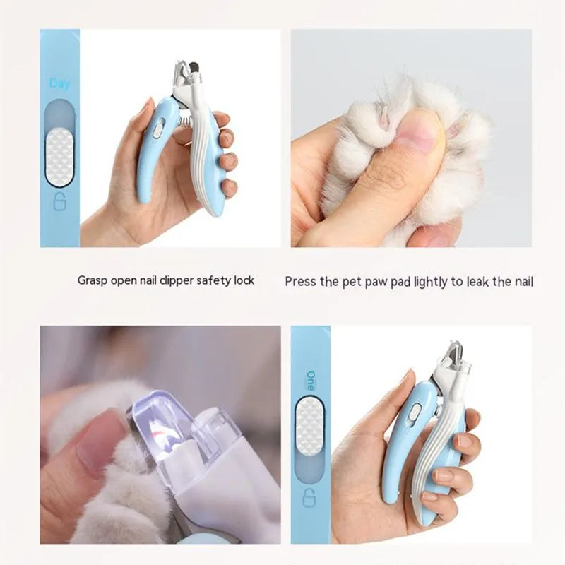 Pet Nail Clippers with LED Light – Electric Dog & Cat Nail Trimmer Grinder