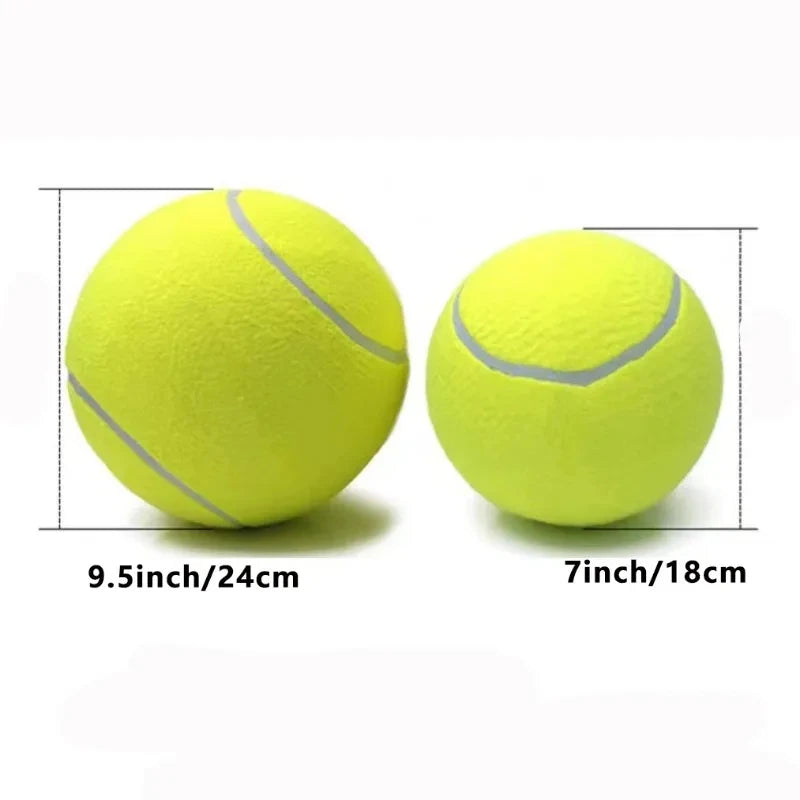 Giant Inflatable Tennis Ball for Dogs with Pump
