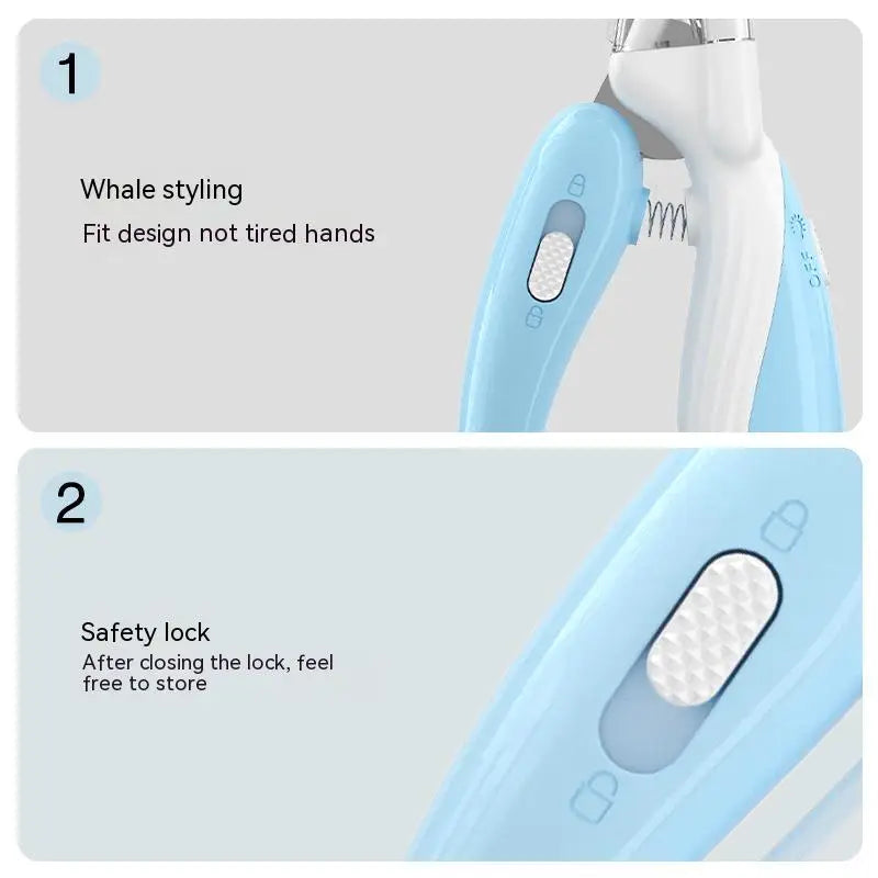 Pet Nail Clippers with LED Light – Electric Dog & Cat Nail Trimmer Grinder