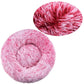 40–90cm Round Pet Bed – Super Soft Plush Dog & Cat Bed