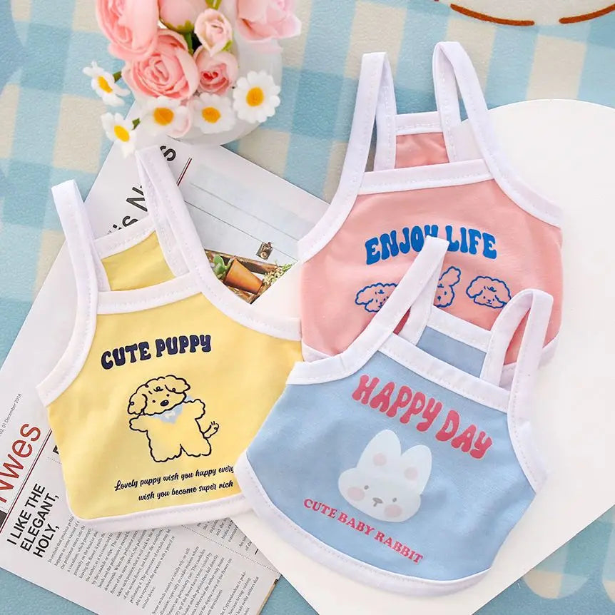 Macaron Print Pet Sweatshirt Vest