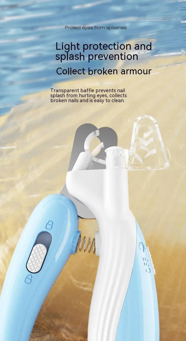 Pet Nail Clippers with LED Light – Electric Dog & Cat Nail Trimmer Grinder