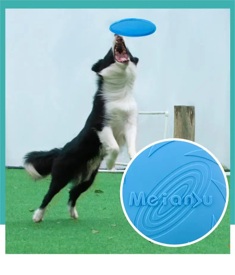 OUZEY Bite-Resistant Dog Flying Disc Toy