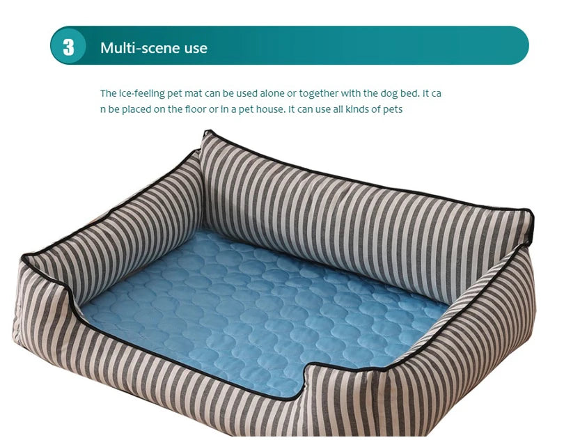 Dog Cooling Mat Summer Pet Bed Blanket