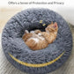 40–90cm Round Pet Bed – Super Soft Plush Dog & Cat Bed