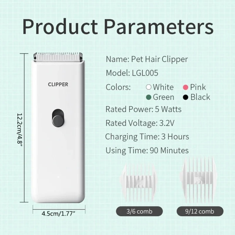 Electric Dog Hair Clipper & Pet Trimmer